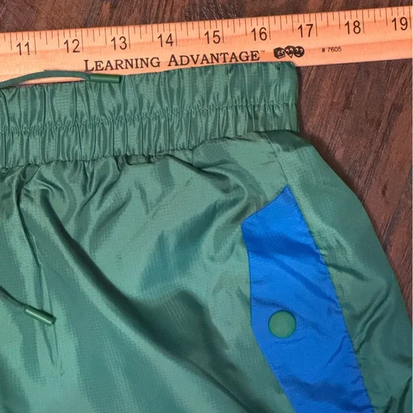 New Balance X Staud Bungee Track Pants Size Large Green Blue Oversized Baggy - Picture 14 of 16